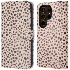 imoshion Design Bookcase Samsung Galaxy S24 Ultra - Black And White Dots