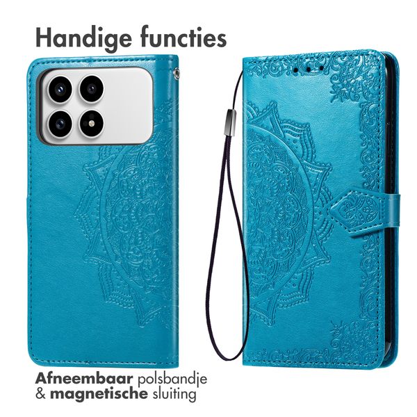 imoshion Mandala Bookcase Xiaomi Poco F8 Pro - Turquoise
