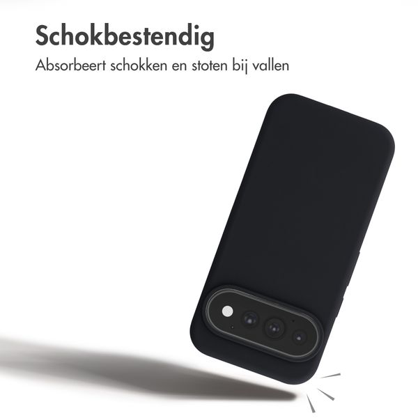 Accezz Liquid Silicone Backcover met MagSafe Google Pixel 11 / 11 Pro / 10 / 10 Pro - Zwart
