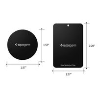 Spigen Kuel Car Mount Metal Plates - Zwart