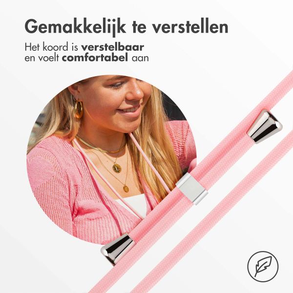 imoshion Siliconen design hoesje met koord Samsung Galaxy S20 - Retro Pink