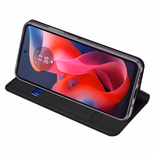 Dux Ducis Slim Softcase Bookcase Motorola Moto G04 / G24 / G24 Power - Zwart