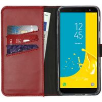 Selencia Echt Lederen Bookcase Samsung Galaxy J6