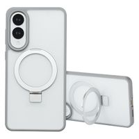 Accezz Ring Stand Backcover met MagSafe Samsung Galaxy S25 Edge - Grijs