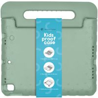 imoshion Kidsproof Backcover met handvat iPad 11 (2025) 11 inch / iPad 10 (2022) 10.9 inch - Olijfgroen