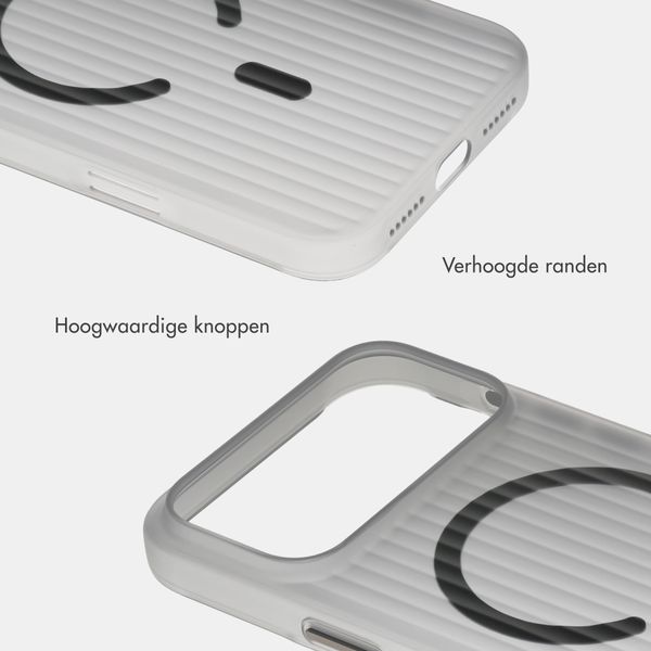 Accezz Lite Backcover met MagSafe | Fluted | Apple iPhone 18 Pro Max / 17 Pro Max - Grijs