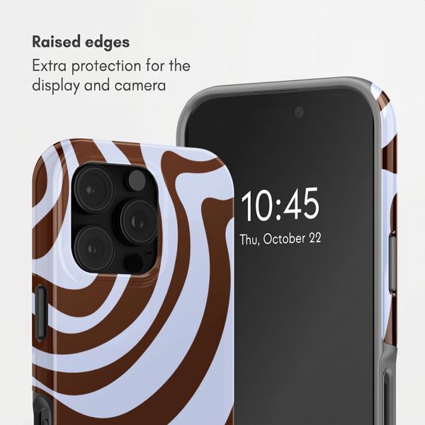 Selencia Vivid Back Cover Apple iPhone 16 Pro - Dream Swirl Chocolate