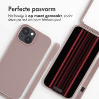 imoshion Siliconen hoesje met koord Apple iPhone 15 - Sand Pink