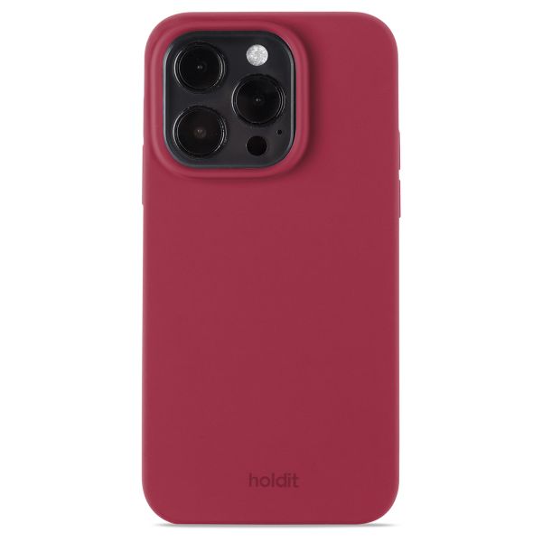 Holdit Silicone Case iPhone 15 Pro - Red Velvet