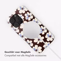 Selencia Vivid Backcover met MagSafe Apple iPhone 16 Pro - Choco Flower Pop