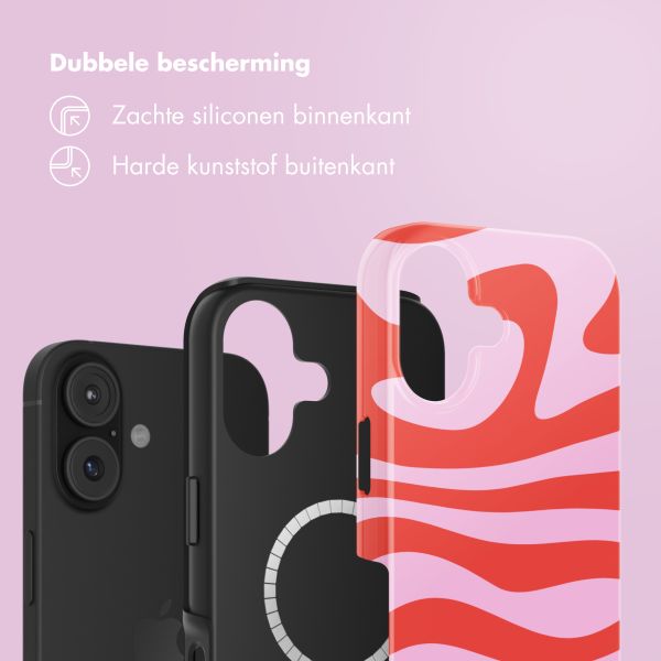 Selencia Vivid Backcover met MagSafe Apple iPhone 17 - Dream Swirl Pink