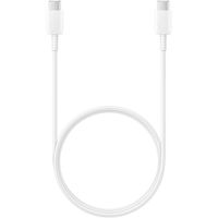 Samsung Originele USB-C naar USB-C kabel - 1 meter - 25 Watt - Wit + Originele Fast Charging Adapter USB-C Oplader - In Fabrieksverpakking - 25 Watt - Wit