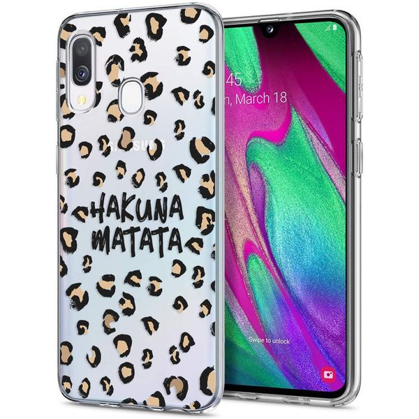 imoshion Design hoesje Samsung Galaxy A20e - Luipaard - Bruin / Zwart