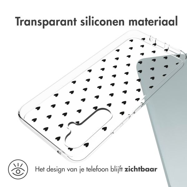 imoshion Design hoesje Samsung Galaxy A54 (5G) - Hearts All Over Black