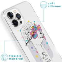 imoshion Design hoesje iPhone 13 Pro - Llama - Wit