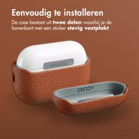 Accezz Echt Leren Case AirPods Pro 2 - Cognac