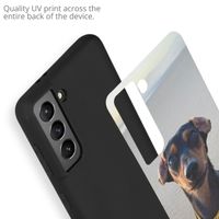 Ontwerp je eigen Samsung Galaxy S21 gel hoesje - Zwart