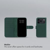 Accezz Edge detachable Bookcase with MagSafe Apple iPhone 18 Pro / 17 Pro - Green