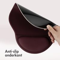 imoshion Ergonomische muismat - Muismat met polssteun - 30 x 25 cm - Bordeaux