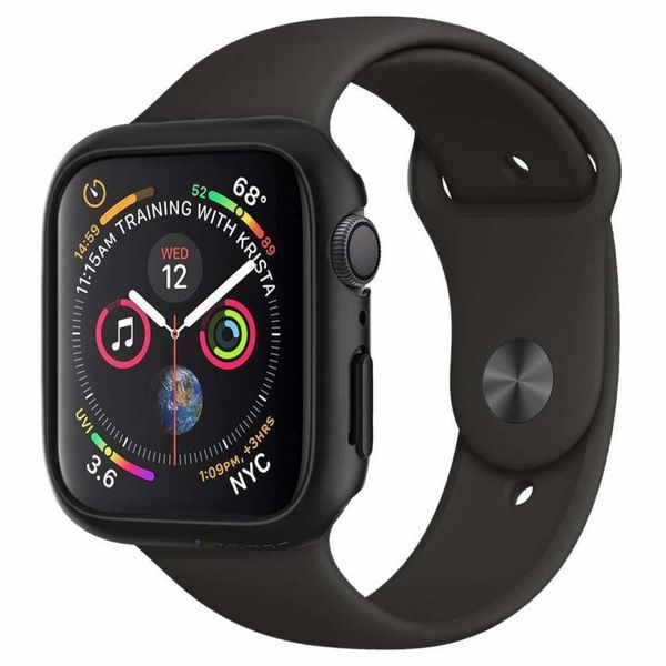 Spigen Thin Fit™ Case Apple Watch 4 / 5 / 6 / SE - 44 mm - Zwart