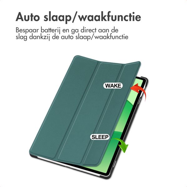 imoshion Trifold Bookcase OnePlus Pad Lite - Donkergroen