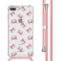 imoshion Design hoesje met koord Apple iPhone 8 Plus / 7 Plus - Crab Watercolor