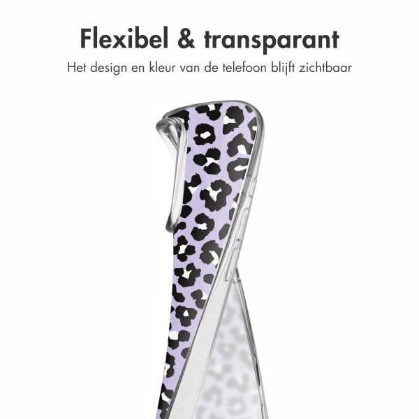 imoshion Design hoesje Apple iPhone 14 - Leopard Lilac