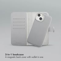 Selencia Olyn Detachable Bookcase with MagSafe Apple iPhone 15 - Grey
