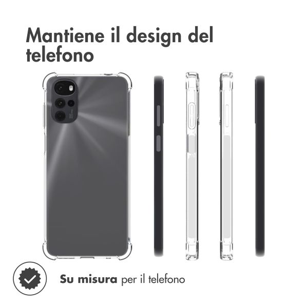 imoshion Shockproof Case Motorola Moto G22 - Transparant