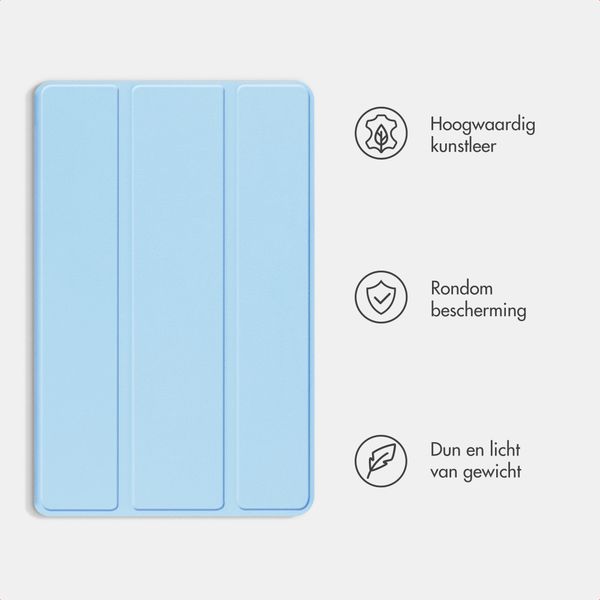 imoshion Trifold Bookcase Apple iPad Air 13 inch (2026) M4 / (2025) M3 / (2024) M2 - Lichtblauw