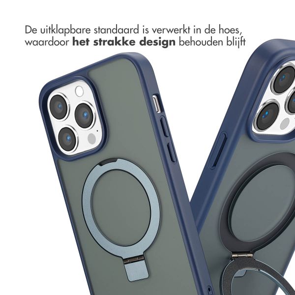 Accezz Ring Stand Backcover met MagSafe Apple iPhone 14 Pro Max - Blauw
