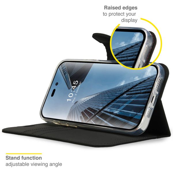 Accezz Wallet Softcase Bookcase Apple iPhone 14 Pro - Zwart