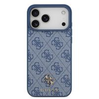 Guess 4G Metal Logo Backcover MagSafe Apple iPhone 17 Pro - Blauw