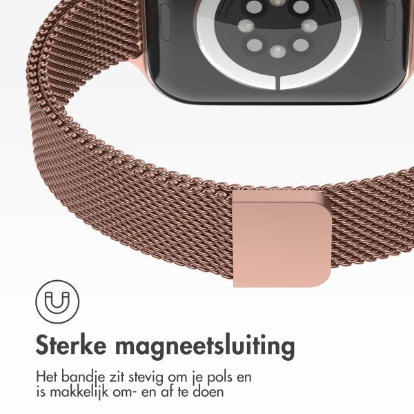 imoshion Slim Milanees bandje Apple Watch Series 1 t/m 9 / SE (38/40/41 mm) | Series 10 (42 mm) - Bruin