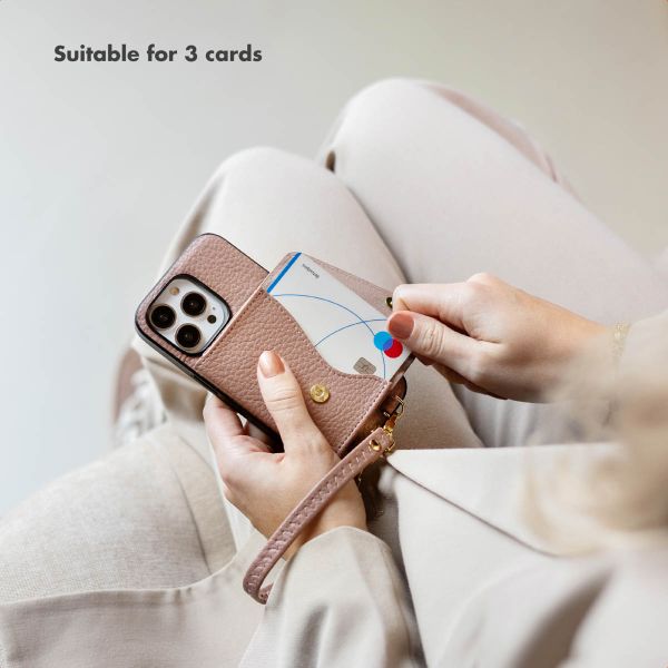 Selencia Sera Phone Case with Cord and Envelope Card Holder Samsung Galaxy S26 Ultra - Old Pink