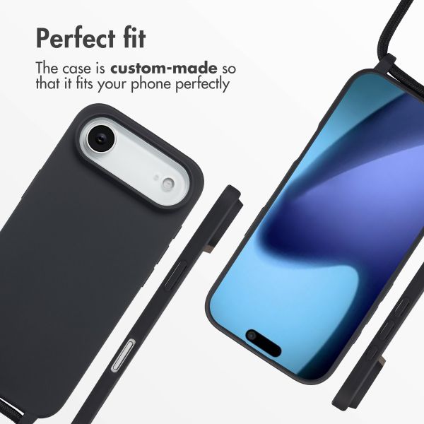 imoshion Silicone Case with Strap Apple iPhone Air - Black