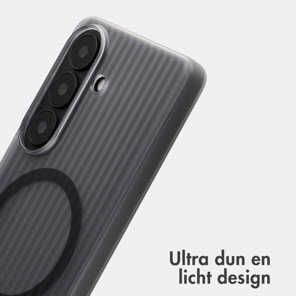Accezz Lite Backcover met MagSafe | Fluted | Samsung Galaxy S26 - Grijs