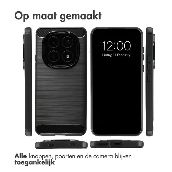 imoshion Brushed Backcover Xiaomi Redmi Note 15 Pro (4G) - Zwart