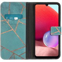 imoshion Design Softcase Bookcase Samsung Galaxy A33 - Blue Graphic