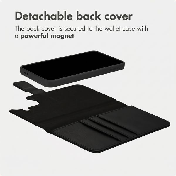 imoshion Detachable 2-in-1 Luxury Bookcase Samsung Galaxy A37 (5G) - Black