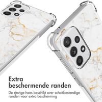 imoshion Design hoesje met koord Samsung Galaxy A33 - White Marble