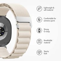 imoshion Nylon Alpine Band Samsung Galaxy Watch 9 (40/44mm) / Watch 8 (40/44mm) / Classic (46mm) - White