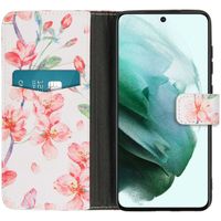 imoshion Design Softcase Bookcase Galaxy S21 FE - Blossom White