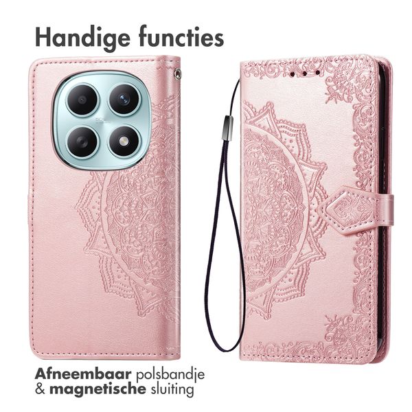 imoshion Mandala Bookcase Xiaomi Redmi Note 15 (5G) - Rose Gold