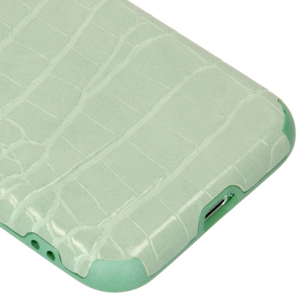 My Jewellery Croco Softcase Backcover iPhone 11 Pro - Groen