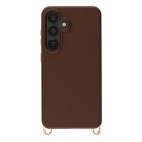 Selencia Rivièra MagSafe Backcover met afneembare haakjes Samsung Galaxy A55 (5G) / A35 - Choco Brown