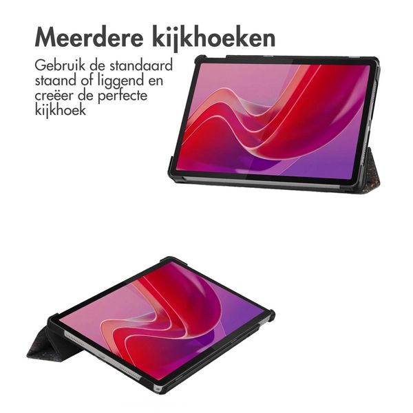 imoshion Design Trifold Bookcase Lenovo Tab M11 - Black Marble