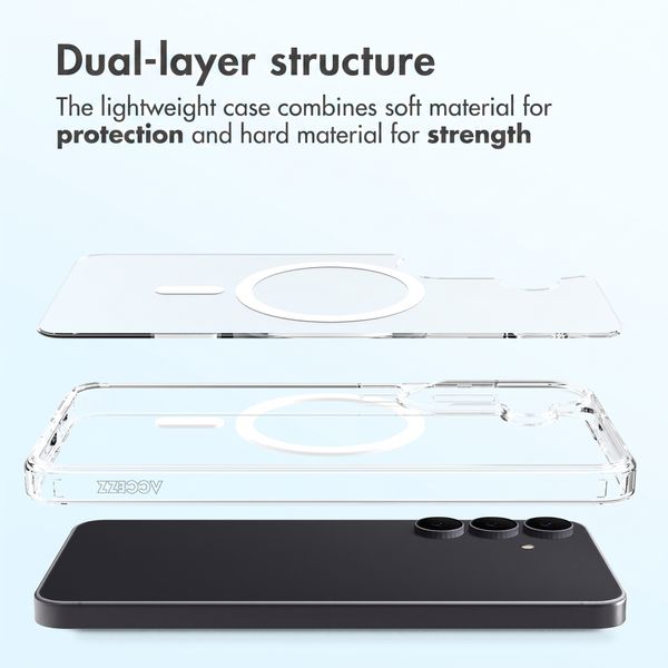 Accezz Xtreme Impact Back Cover with MagSafe Samsung Galaxy S26 FE - Transparent