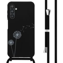 imoshion Siliconen design hoesje met koord Samsung Galaxy A25 (5G) - Dandelion Black