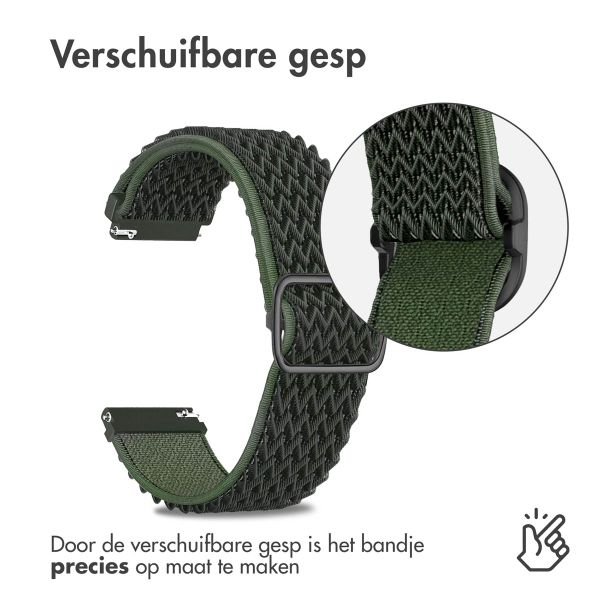 imoshion Elastisch nylon bandje - Universeel 22 mm aansluiting - Donkergroen